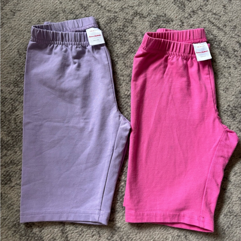 Hanna Andersson Biker Shorts LOT Girls Size 130 - US 8